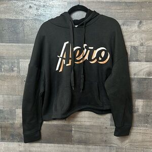 Black With Pink and Tan “Aero” Aeropostale Hoodie